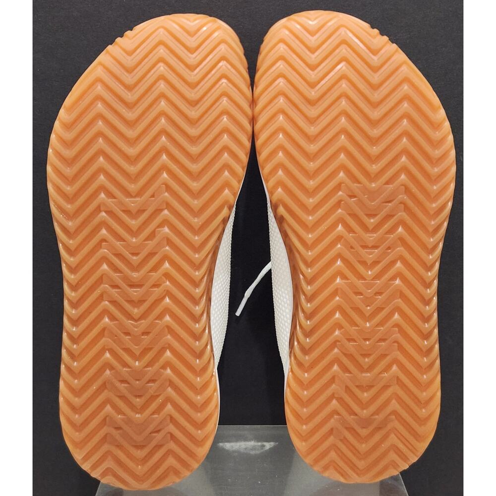 NOBULL Cream Knit Sneakers with Orange Outsole - Picture 9 of 9